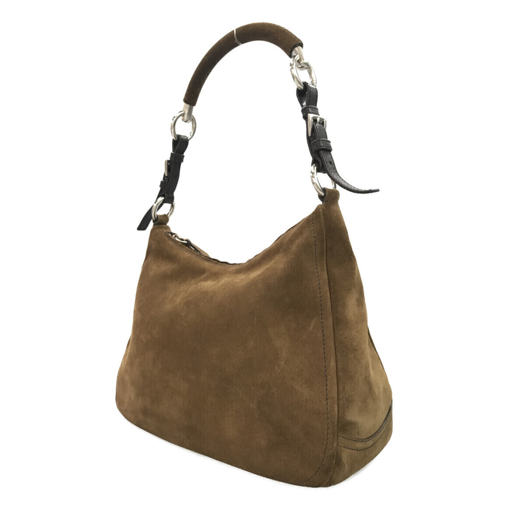 Prada Scamosciato Suede Hobo Bag brown suede leather trim - Picture 2 of 6